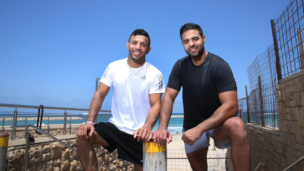 Saeid Mollaei and Sagi Muki (Photo: Ryan Frois) שגיא מוקי וסעיד מולאי