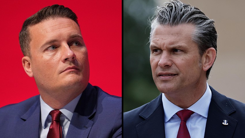 Wes Streeting and Pete Hegseth (Photo: AP Photo/Jeremias Gonzalez, AP Photo/Jon Super) פיט הגסת', ווס סטריטינג