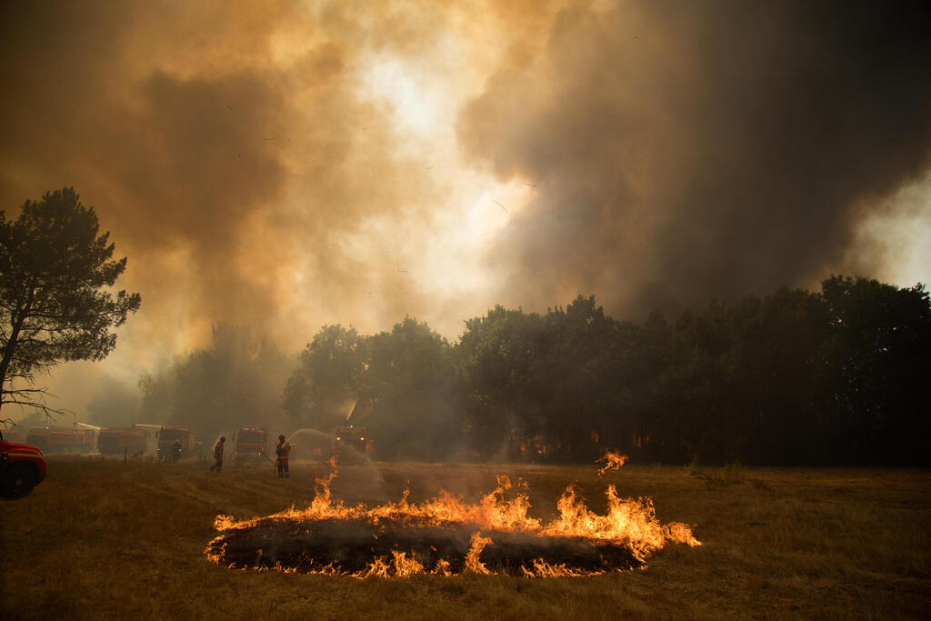 Photo: Pierre Crom/Getty Images שריפה מחוז ז'ירונד צרפת