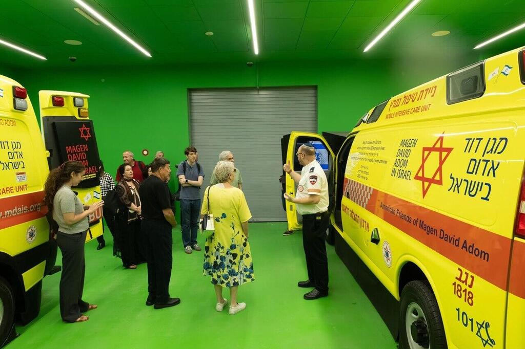 During the visit, the guests learned about MDA’s emergency response operations (Photo: Eliran Avital) During the visit, the guests learned about MDA’s emergency response operations