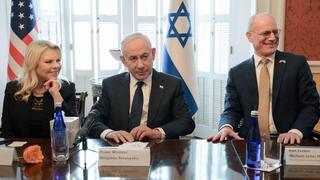 ראש הממשלה נתניהו ורעייתו בפגישה עם ראשי איפא"ק