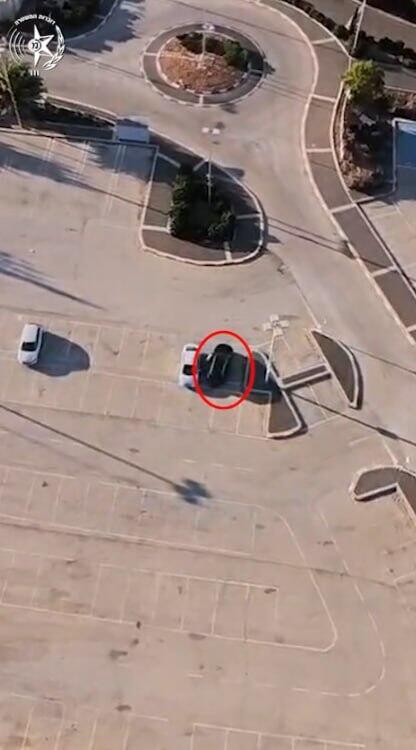 A transaction filmed live by a drone. (Photo: Police spokeswoman) רחפן