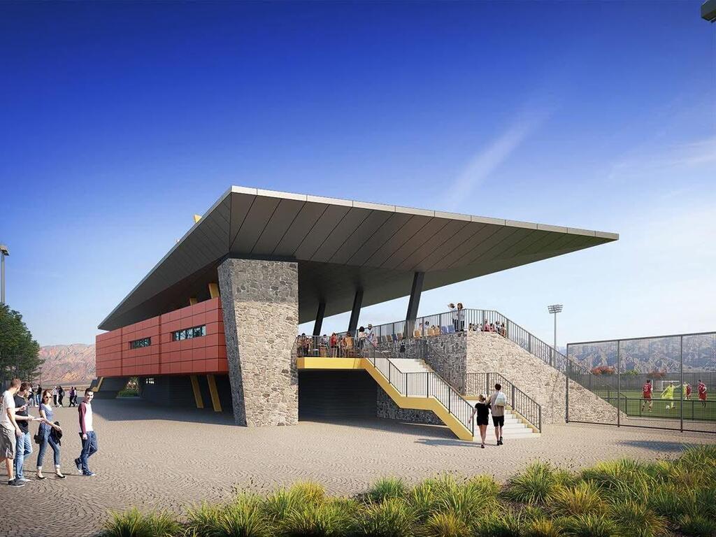 Eilat International Sports Complex (Illustration: Courtesy of V5 Architects) Eilat International Sports Complex