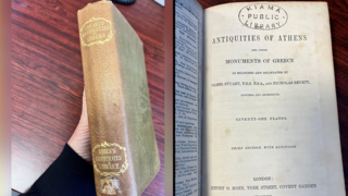  הספר Antiquities of Athens שהוחזר לספריית קיאמה באוסטרליה
