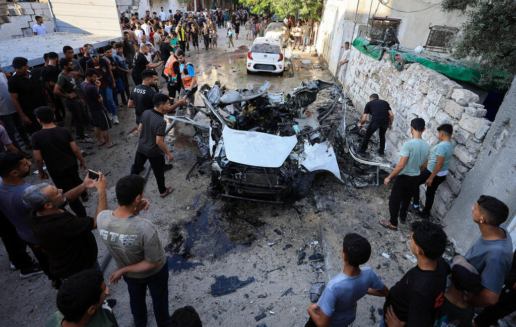 Aftermath of an IDF targeted strike in Gaza (Photo: REUTERS/Dawoud Abu Alkas) עזה