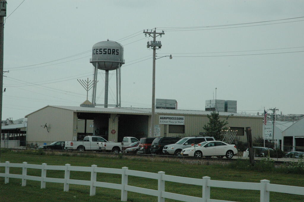 The Agriprocessors kosher slaughterhouse, pictured in 2008 (Photo: Matthew Walleser/Flickr) The Agriprocessors kosher slaughterhouse, pictured in 2008