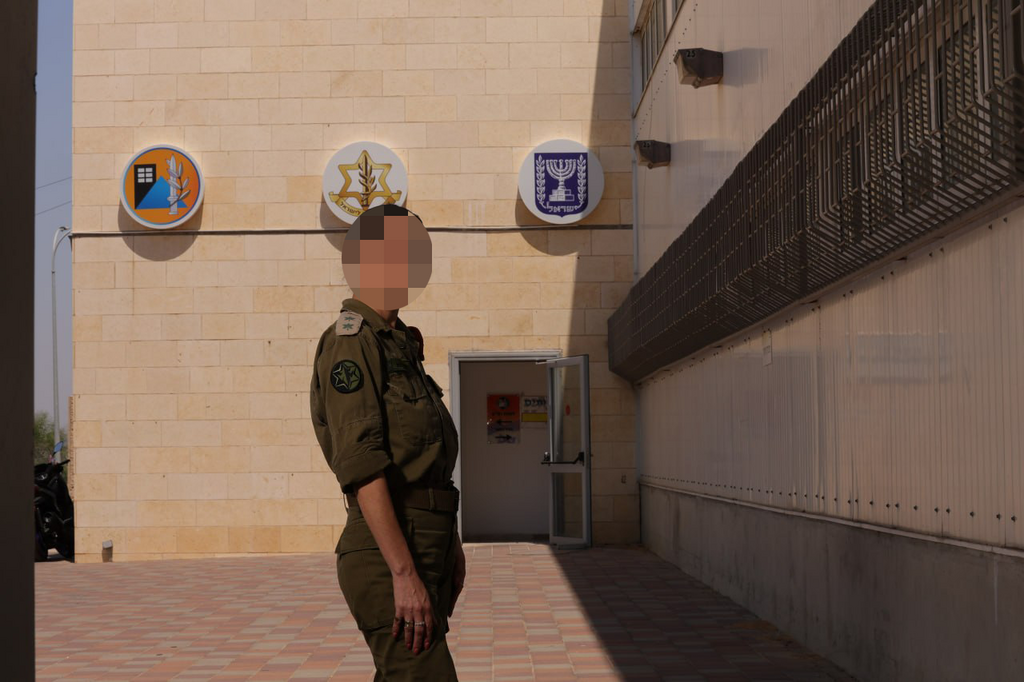 Lt. Col. N., commander of the Information Collection and Analysis Branch (Photo: Orel Cohen) סא"ל נ' רע"ן אגמים