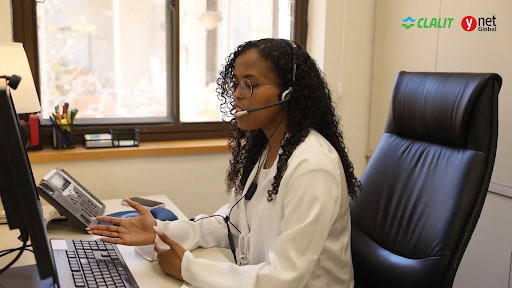 Tsiyona Yerus Yeshanah, 25, who immigrated to Israel from Ethiopia in 2005, sees her role as much more than answering messages Tsiyona Yerus Yeshanah, 25, who immigrated to Israel from Ethiopia in 2005, sees her role as much more than answering messages