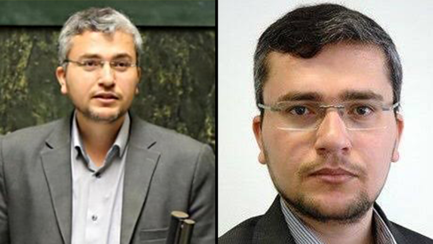 Rezaei’s profile picture before and after his removal איבראהים רזאי