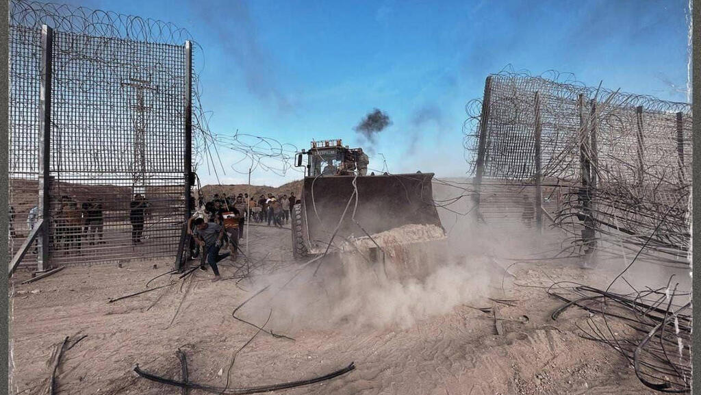 Infiltrating the Gaza border fence on October 7 פריצת גדר העוטף ב־7 באוקטובר