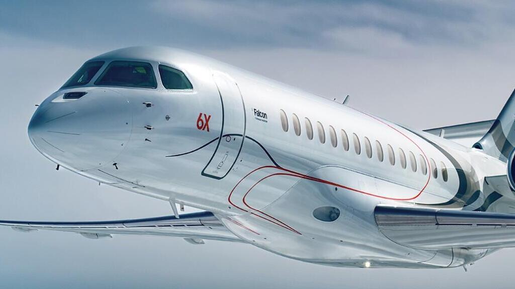 Самолет Dassault Falcon 6X (Фото: компании Dassault ) מטוס פלקון 6X