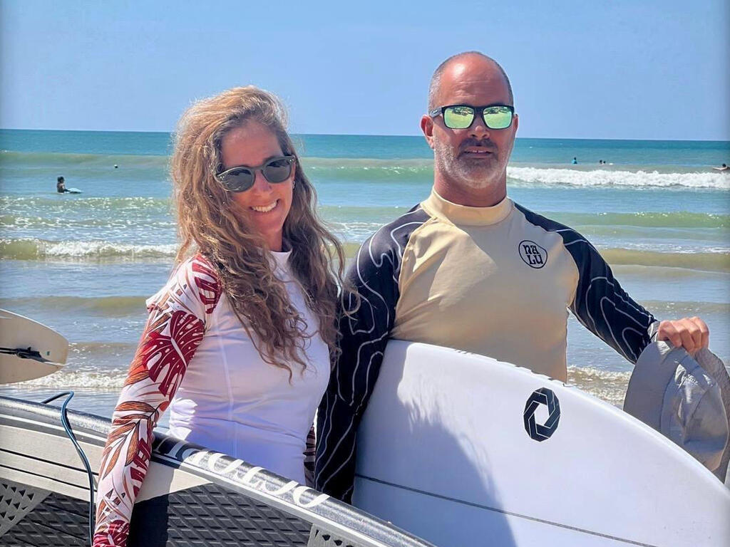Nati Badash and his partner, Gal
(Photo: Netanya Sheli Derech HaAdasha) נתי בדש וזוגתו גל