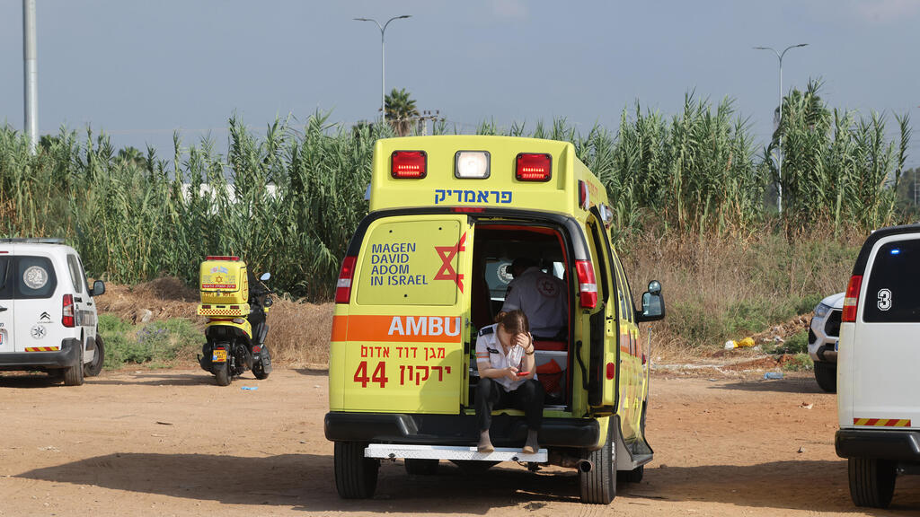 כוחות משטרה בנקודה בה נמצאה גופה