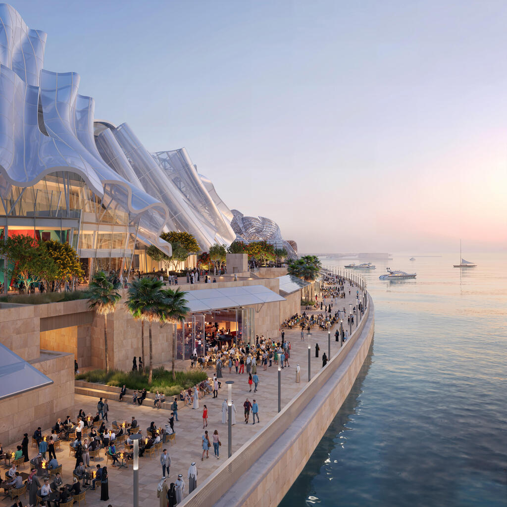 Dar al Funoon, Abu Dhabi (Illustration: Courtesy of Frank Gehry architects) Dar al Funoon, אבו דאבי