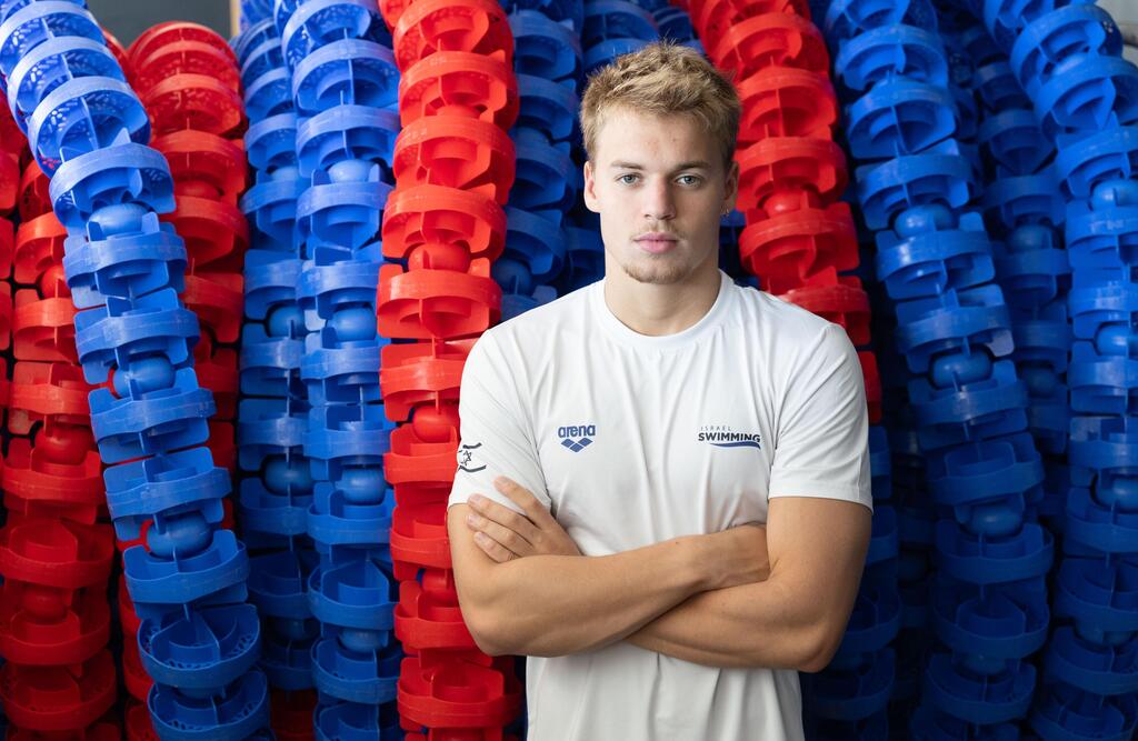 Israeli swimming phenom Aukan Goldin (Photo: Oz Moalem) אוקאן גולדין