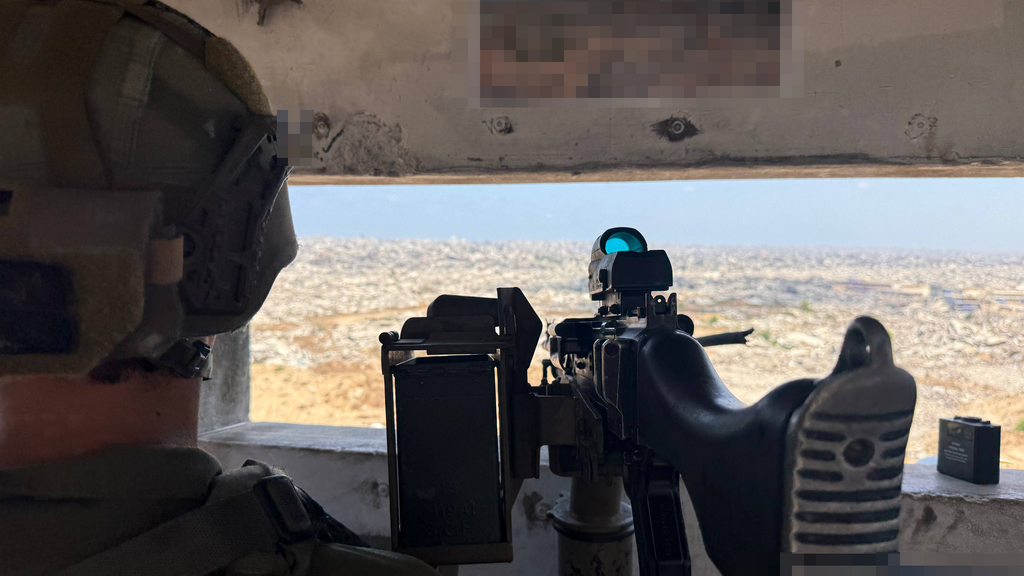 The Israeli side of the yellow line area in Gaza (Photo: Roni Green Shaulov) הצד הישראלי במרחב הקו הצהוב