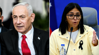 Prime Minister Benjamin Netanyahu, Venezuela’s interim President Delcy Rodríguez 
