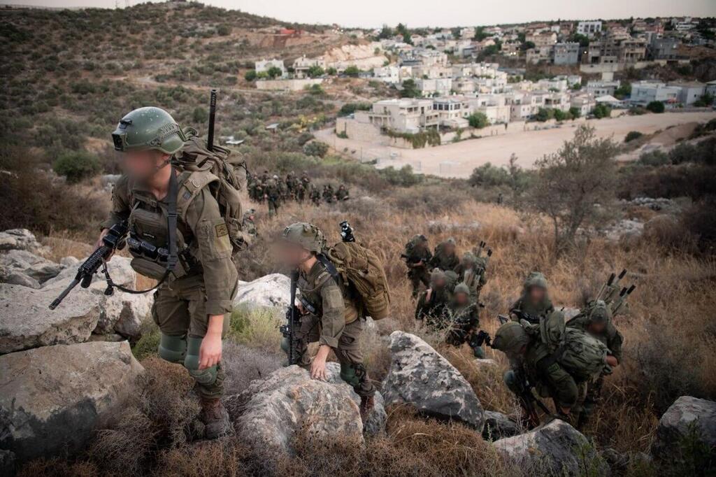 Nahal Brigade troops operating in the West Bank (Photo: IDF) לוחמי חטיבת הנח"ל