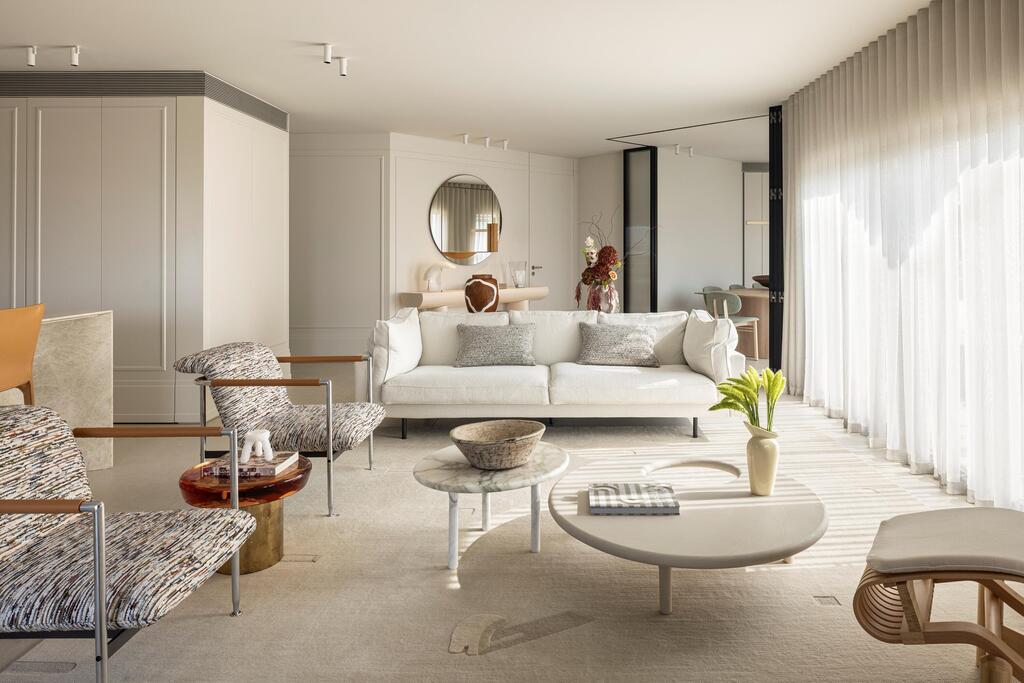 דירה לתושבי חוץ, עיצוב: דנה אוברזון, טקסטיל: ELLA DECOR