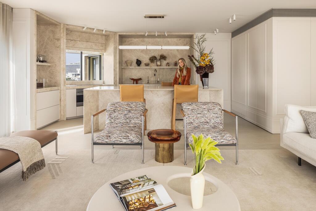 דירה לתושבי חוץ, עיצוב: דנה אוברזון, טקסטיל: ELLA DECOR