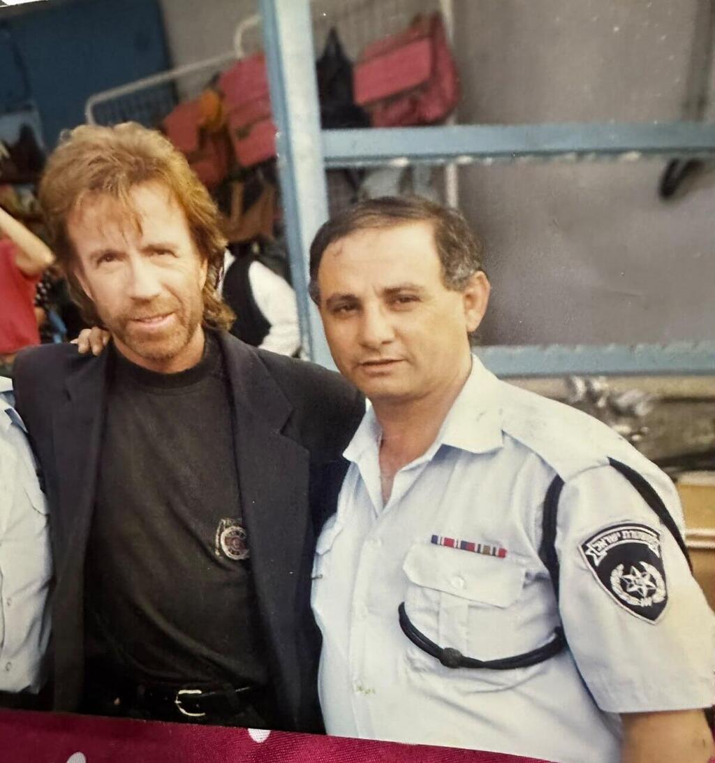 'All the most important guests met my father'. Ahmad Safia with Chuck Norris אחמד ספיה וצ'אק נוריס