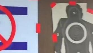 ‘No Israelis’ sign next to a shooting target (Photo: Social media) גירוש הישראלים מגן החיות בקוסמוי