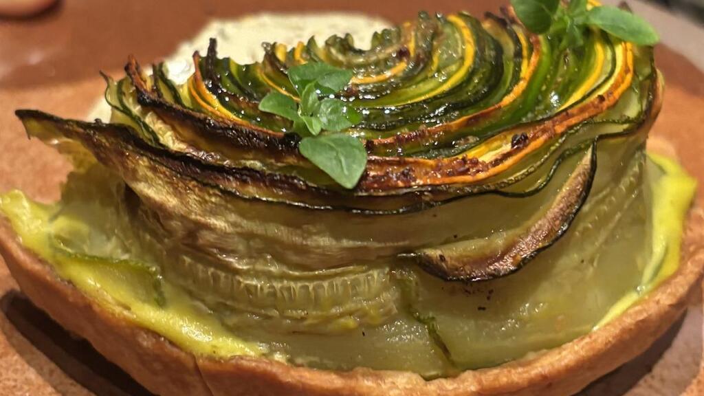 You must have the zuchinni tartlet at Frenchie Bar à Vins (Photo: Nitzan Kahana) Frenchie Bar à Vins