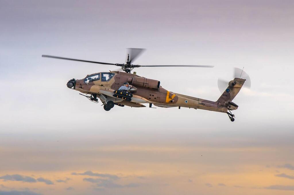 Apache helicopter with the 190th Squadron (Photo: IDF) מסוקי הקרב של טייסת 190