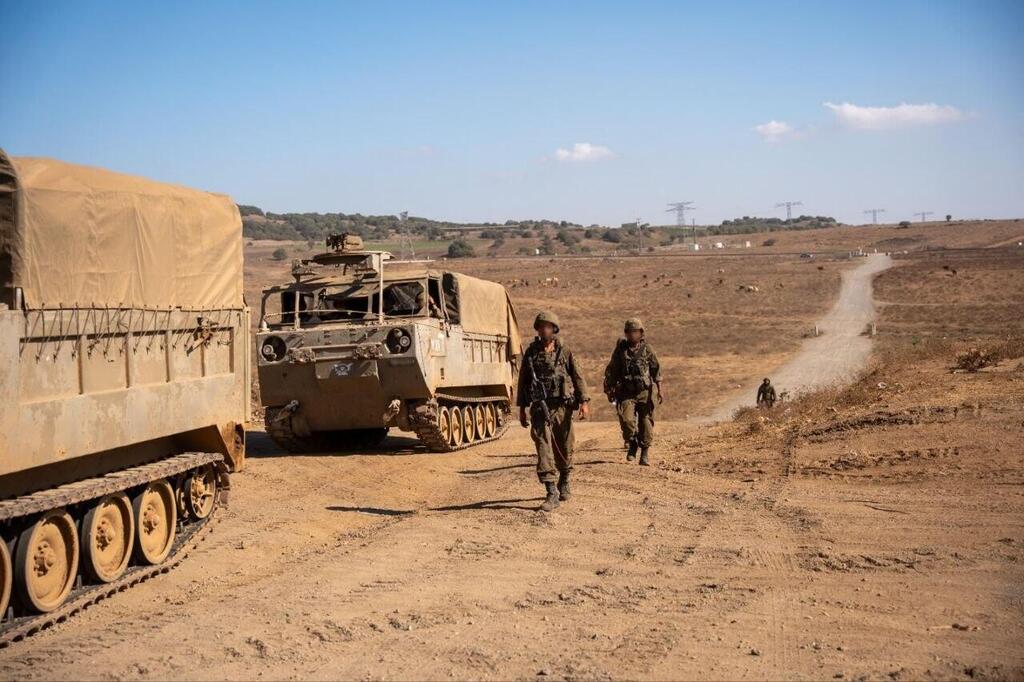 IDF artillery training in the Golan Heights. 'We pushed the soldiers to the limits of their capabilities' (Photo: IDF Spokesperson) אימון כוחות צה"ל