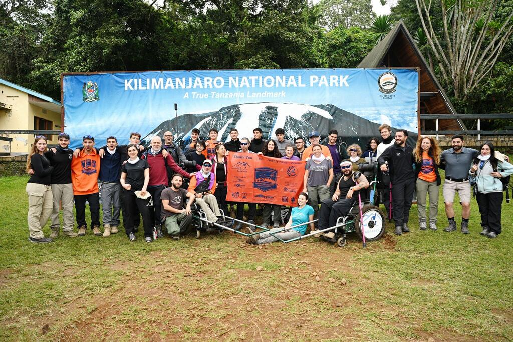 Photo: Courtesy Israelis with disabilities, terror survivors and teens conquer Kilimanjaro together