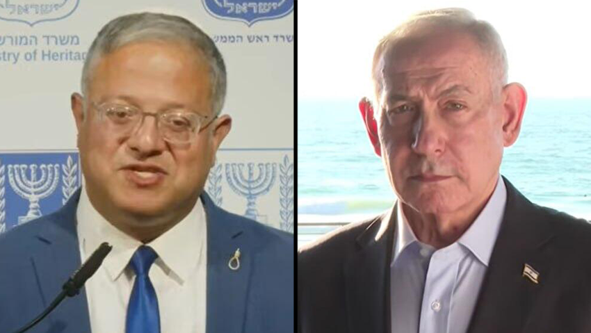 נתניהו צילם הצהרה נפרדת על מציאת האלטלנה, בן גביר תקף: "לא רצה להצטלם איתי"