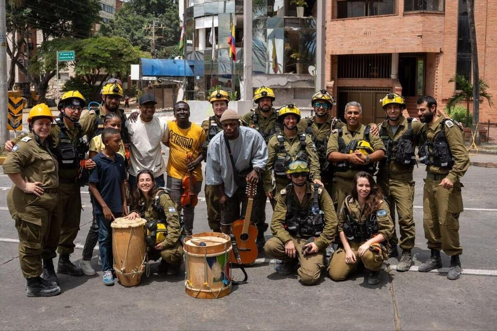 The 'Reim Alliance' delegation in Colombia (Photo: IDF Spokesperson) משלחת "ברית רעים" בקולומביה