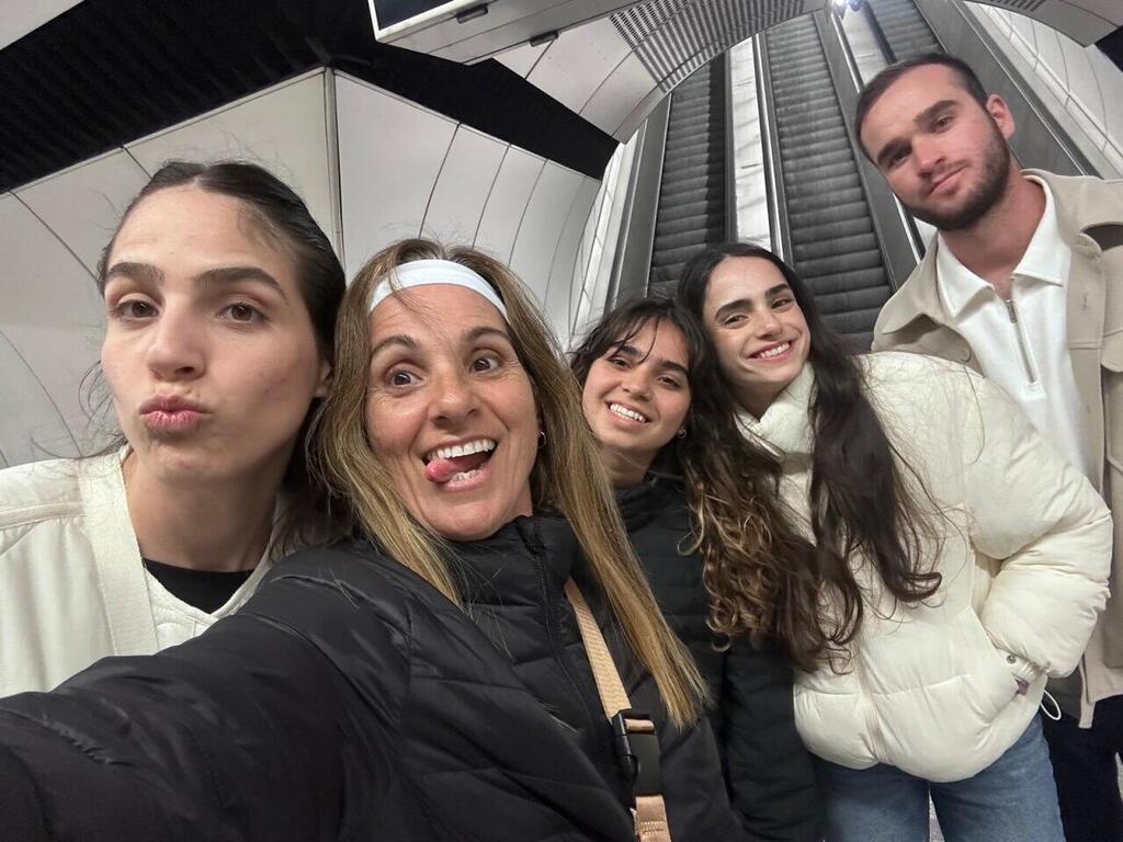 Hagit Edri (second from left) with her daughters and new son-in-law. 'I taught my daughters they don’t have to translate just because they feel they have to' 