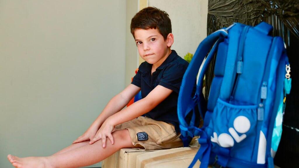 'I’m excited to start first grade. I’m most looking forward to learning to read and do math,' Uri Sultan said (Photo: Barel Efraim) אורי סולטן, יתחיל כיתה א'