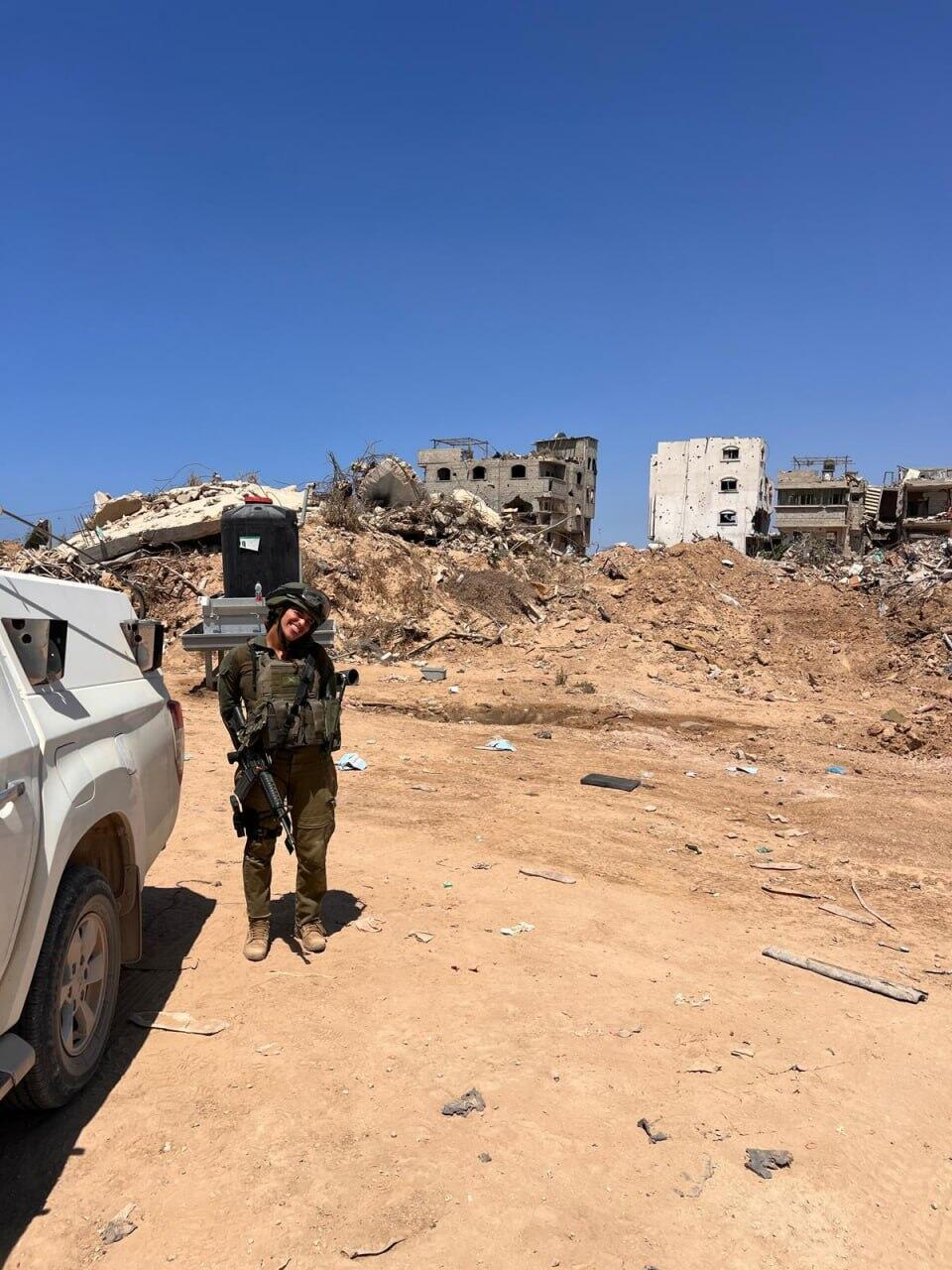 Sgt. Maj. (res.) Naama Tzadok during the operational driving course לוחמות מילואים בוטלו מלהשתתף בקורס נהיגה מבצעית בצה"ל