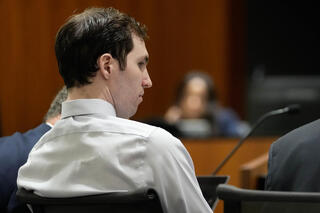 Tyler Robinson, accused of fatally shooting of Charlie Kirk, appears during a hearing in 4th District Court in Provo, Utah, on June 12, 2026