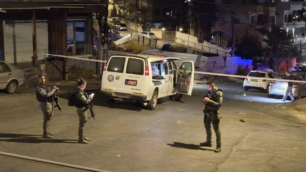 Scene of the third murder (Photo: Hassan Shaalan) זירת הרצח הנוסף בנצרת