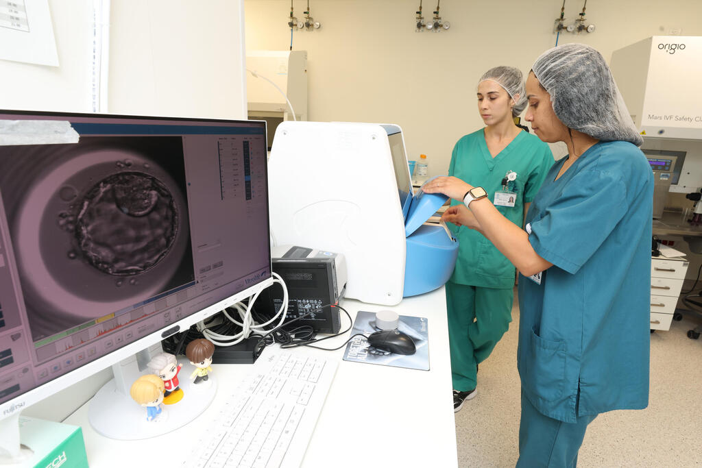 ‘Our IVF unit is the new national standard’ (Photo: Elad Gershgoren) המכון להפריה חוץ גופית (IVF) בבית החולים האנגלי בנצרת