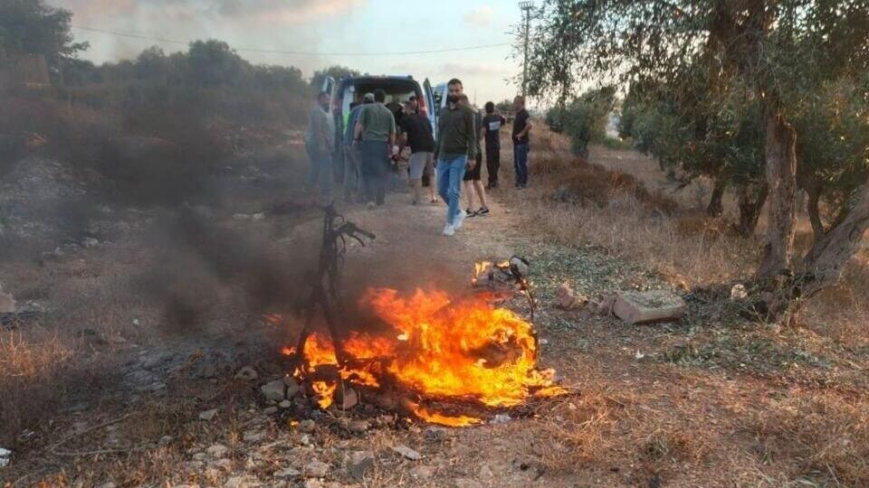The strike in the village of Roumine דיווח באל-מיאדין על תקיפת כטבמ בכפר רומאן בדרום לבנון