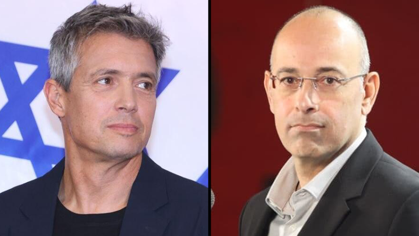 Yoaz Hendel and Yaron Zelekha head the combined Reservists-Economic Party (Photos: Motti Kimchi) יועז הנדל ופרופסור ירון זליכה