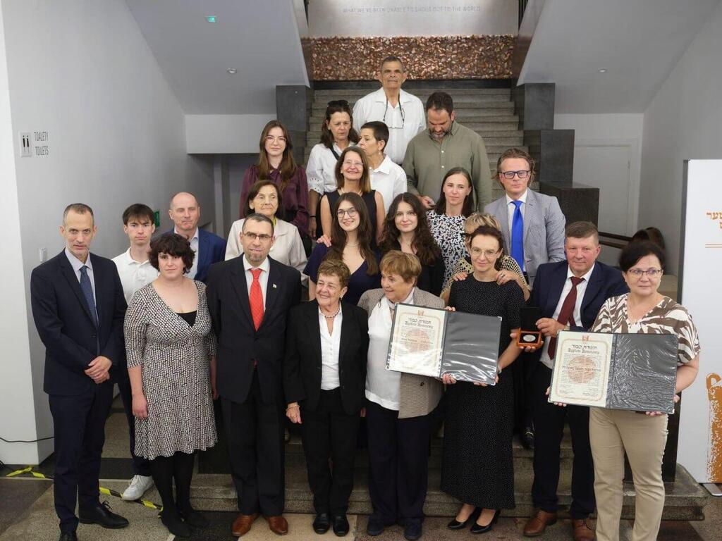 The ceremony held in Poland (Photo: Courtesy of the family) מהטקס שנערך לכבודה של אנה נקלאוס