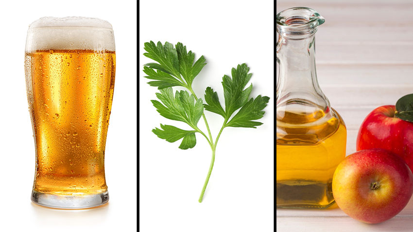 Beer, parsley and apple cider vinegar; which of them really helps prevent kidney stones? (Photo: Shutterstock) חומץ תפוחים, פטרוזיליה, בירה