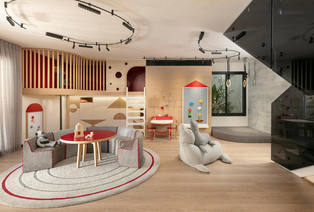 The basement, designed with Sarit Shani Hay, was conceived as a place ‘to play and imagine’ (Photo: Elad Gonen) בית פרטי באבן יהודה, עיצוב פנים: ליעד יוסף
