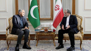 Iranian President Masoud Pezeshkian meets with chief of Defense Forces of Pakistan, Field Marshal Asim Munir, in Tehran, August 24, 2026 