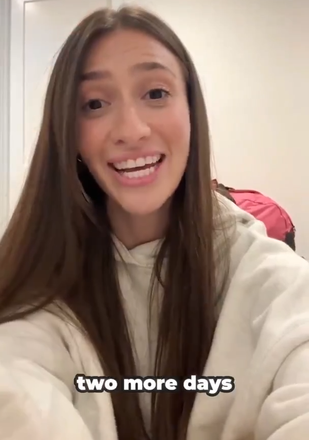 “Two more days and we’re in the Holy Land.” (Photo: Screen shot) Aliyah vlog recap