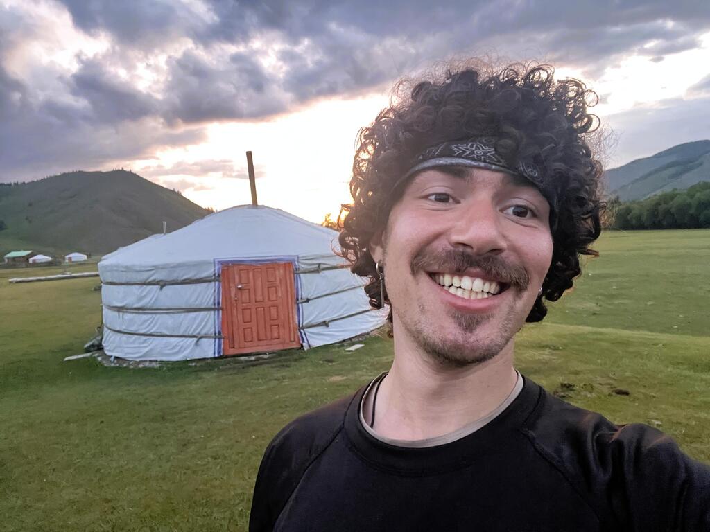 Miro in Mongolia (Photo: Meir Haim (Miro)) מירו במונגוליה
