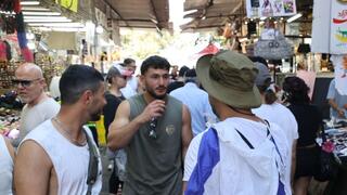 הכנות לחג בשוק הכרמל תל אביב