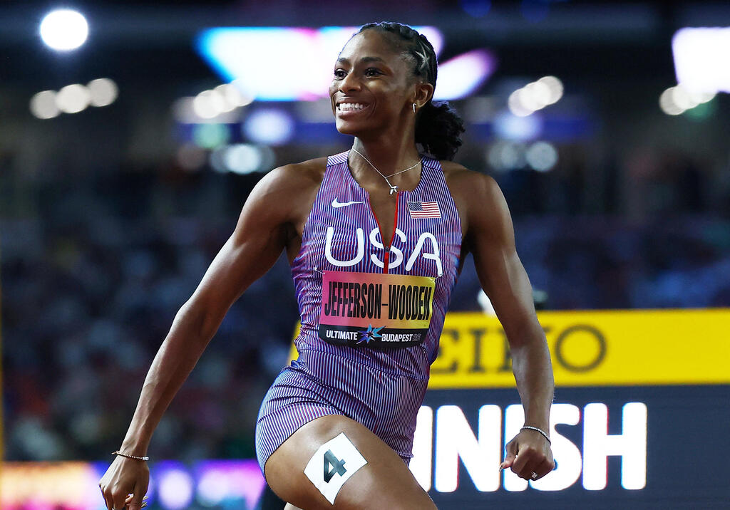 American track and Field athlete Melissa Jefferson-Wooden (Photo: Bernadett Szabo/Reuters) מליסה ג'פרסון-וודן
