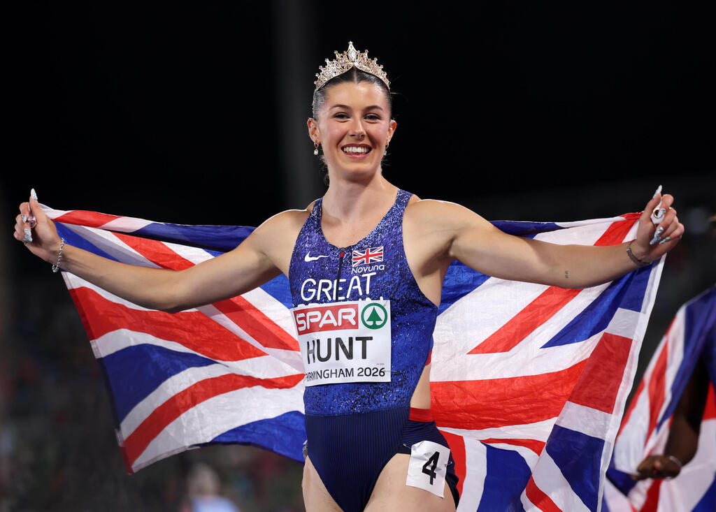 British sprinter Amy Hunt (Photo: Julian Finney/Getty Images) איימי האנט