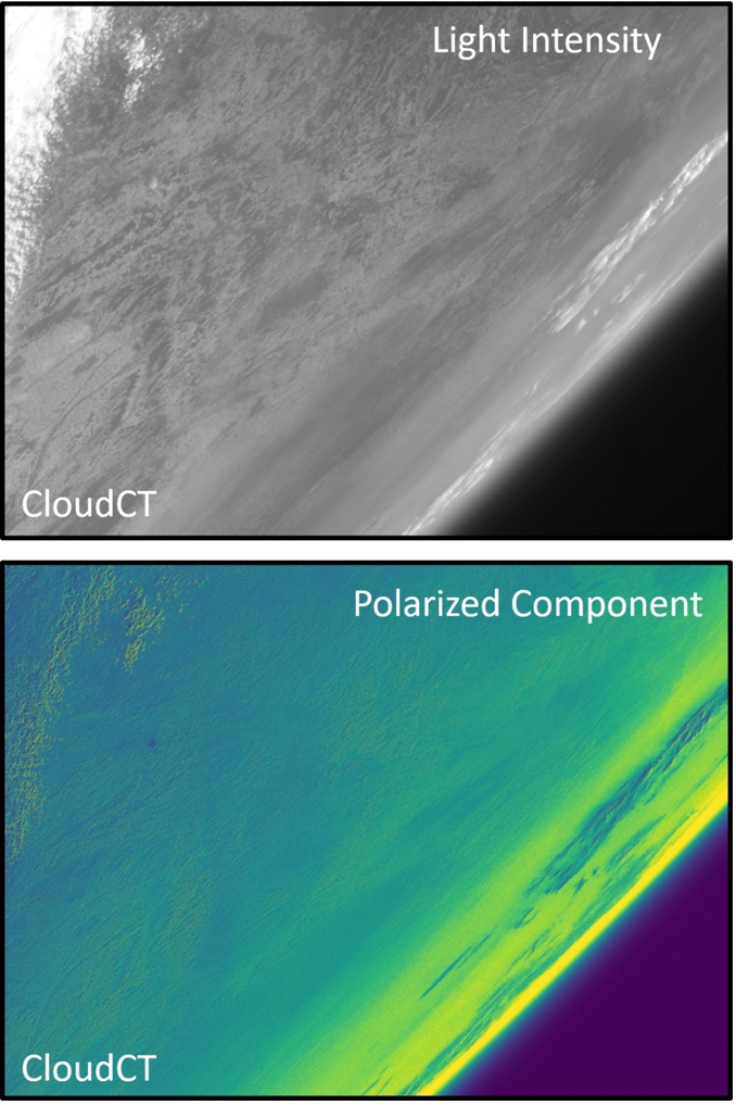 The CloudCT satellite sends first light from orbit 